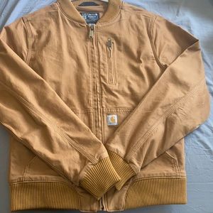 Womens, tan, small (4-6), Carhartt jacket